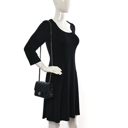 Chanel Lambskin Quilted Mini Square Flap Black 2 of 9