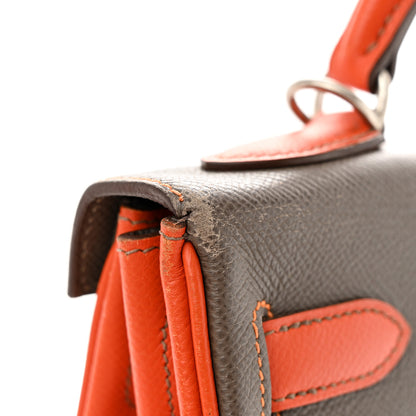 Hermes Epsom Horseshoe Kelly Retourne 32 Etain Feu 13 of 17