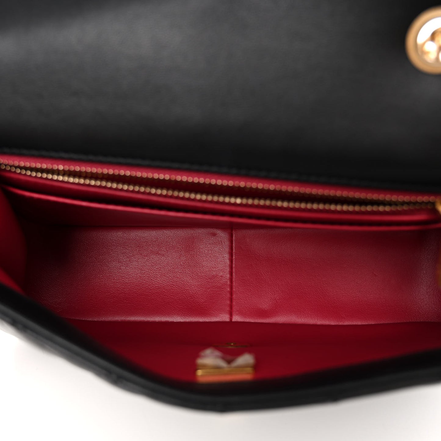 Lambskin Quilted Small Sweet Camellia Flap Black