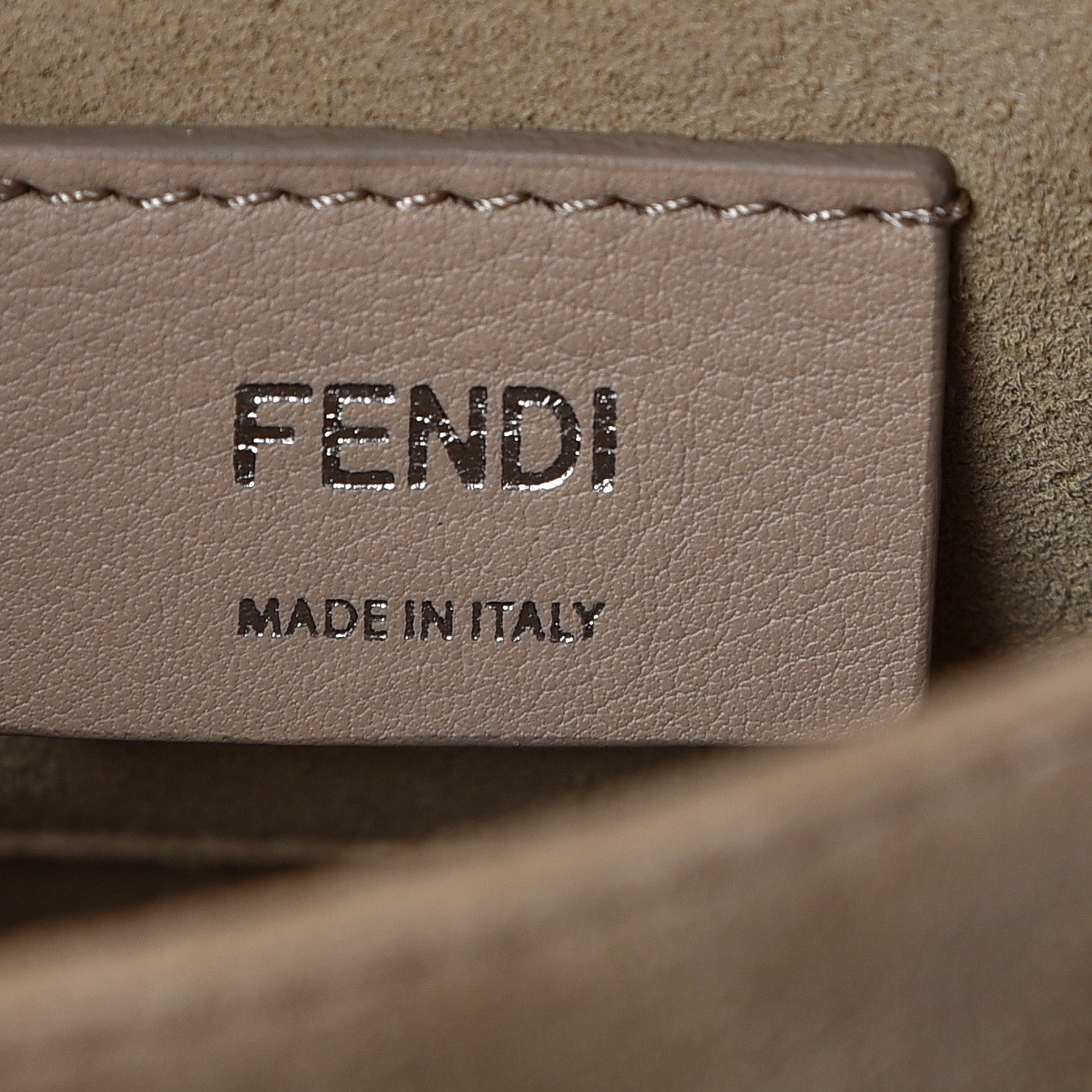 Fendi Vitello Liberty Scalloped Studded Small Kan I Shoulder Bag Balena 8 of 9