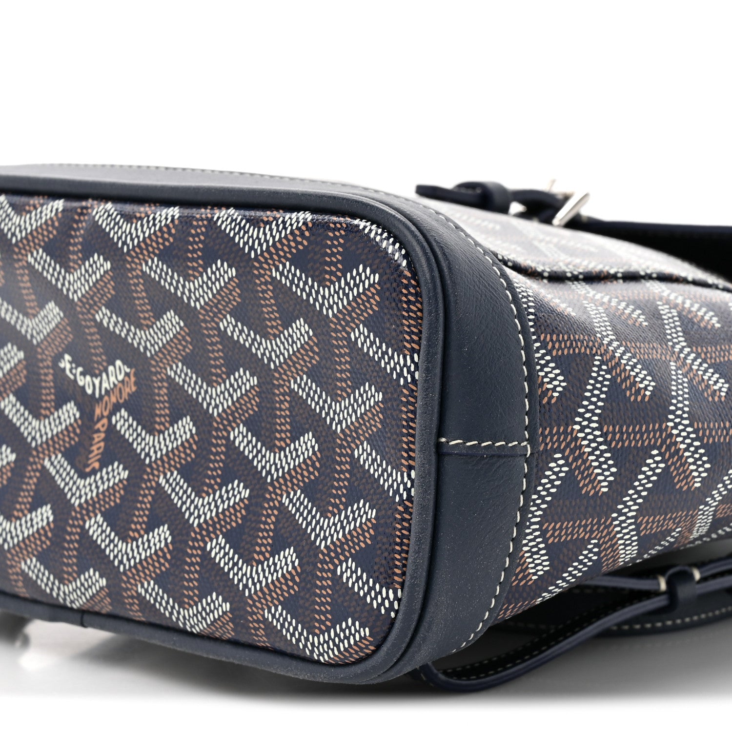Goyard Goyardine Calfskin Mini Alpin Backpack Navy 8 of 10