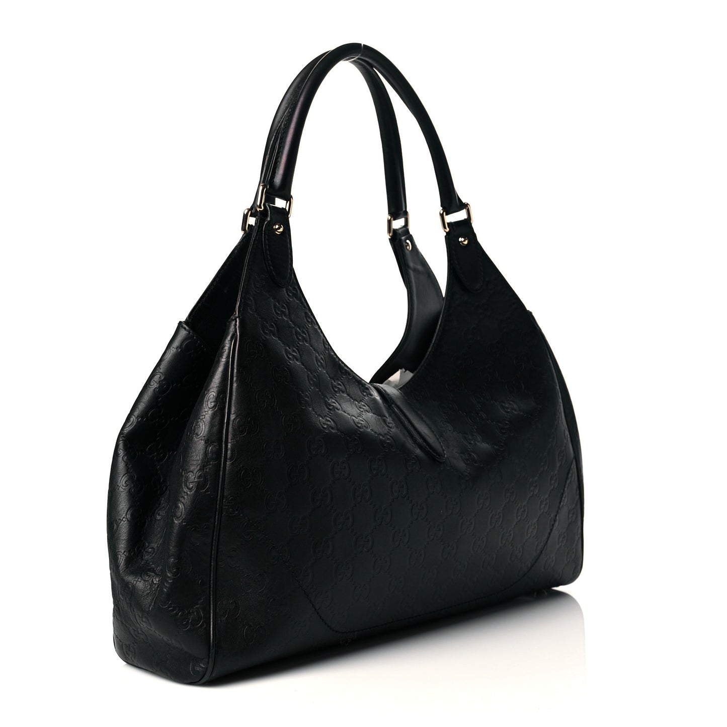 Guccissima Medium Jackie O Hobo Black