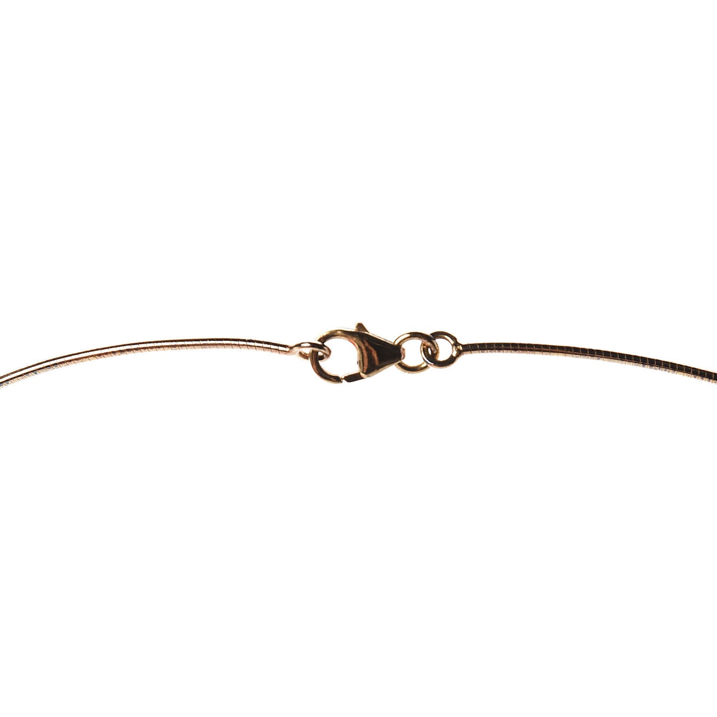 Gold Lacquered Cage d'H Pendant Necklace Orange Fonce