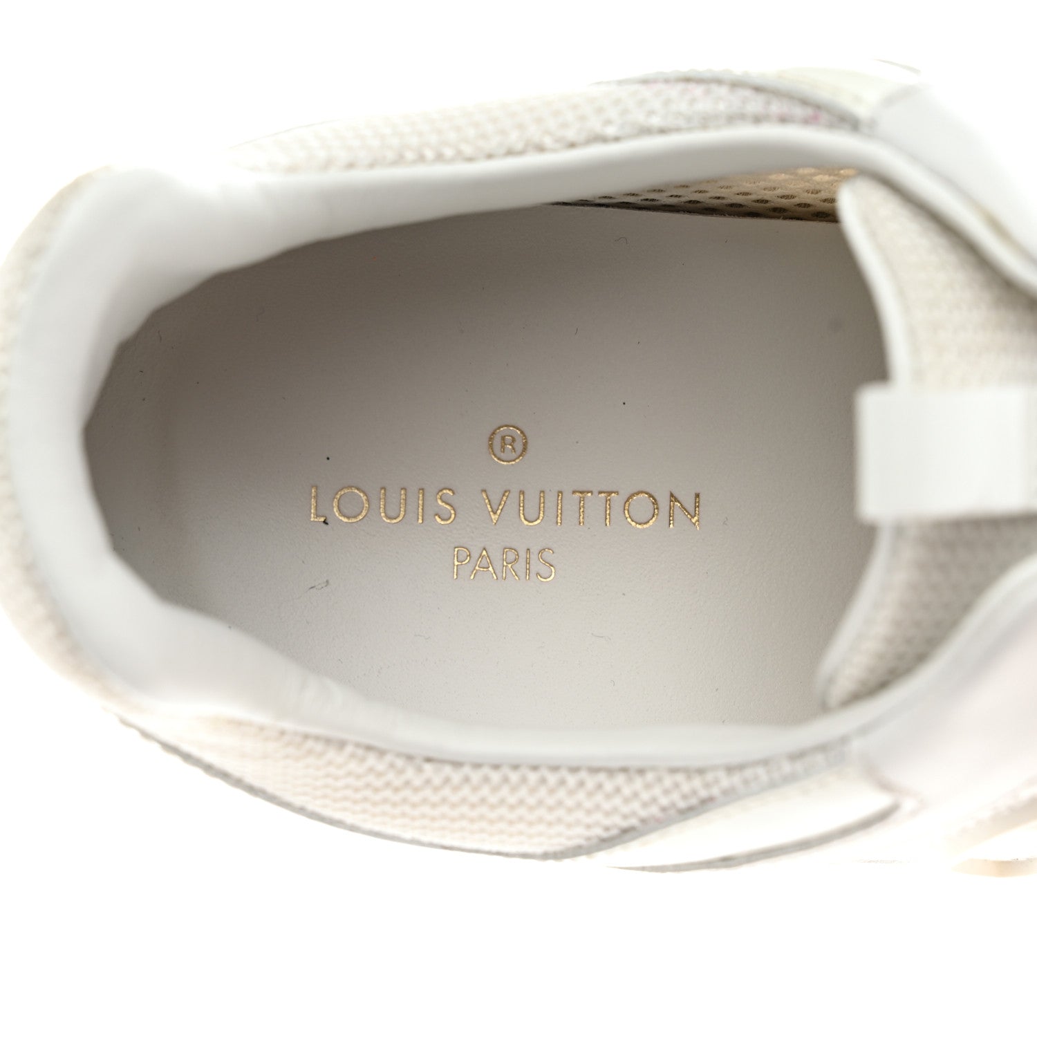 Louis Vuitton Calfskin Mesh Run Away Sneakers 37 White 7 of 14