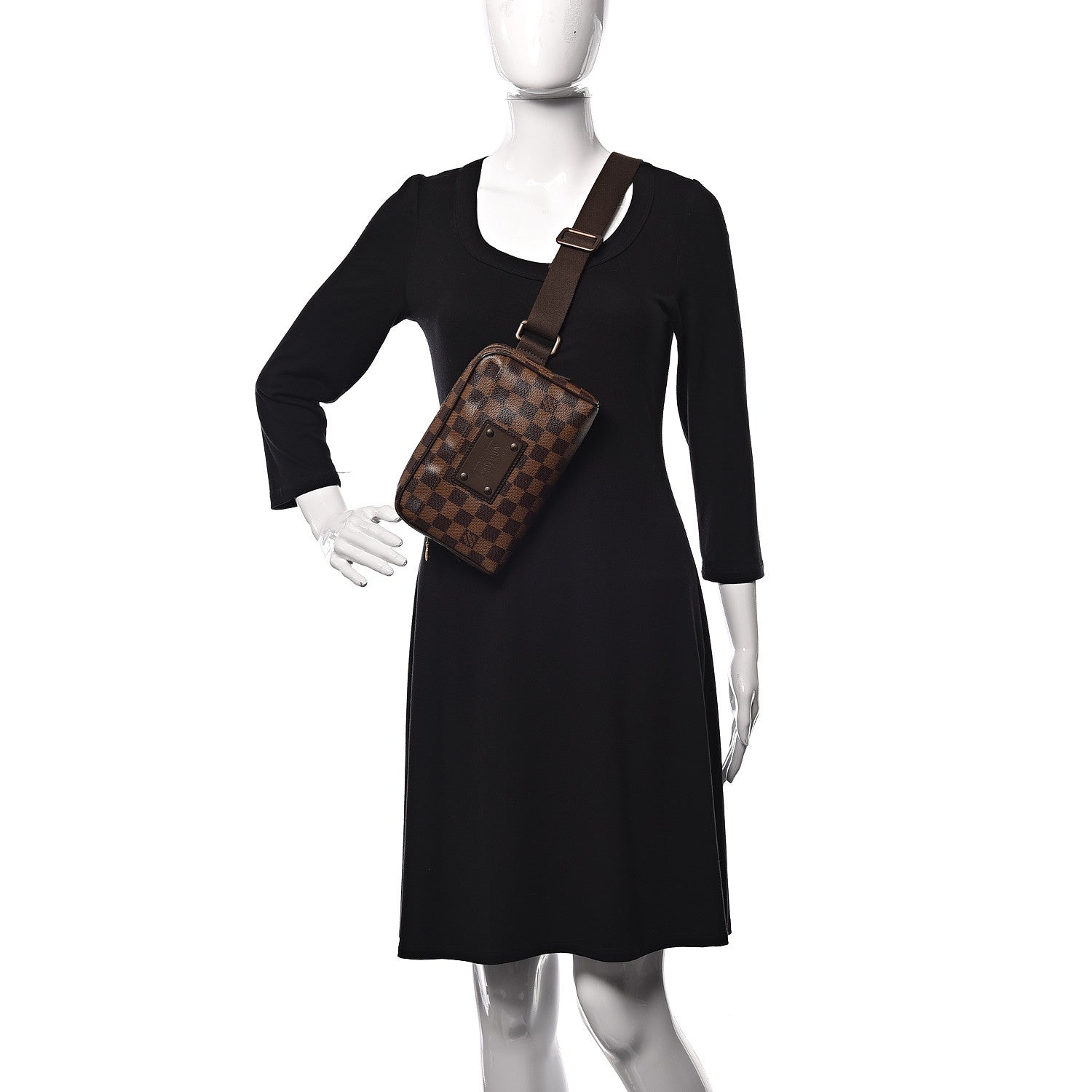 Louis Vuitton Damier Ebene Brooklyn Bum Bag 2 of 9