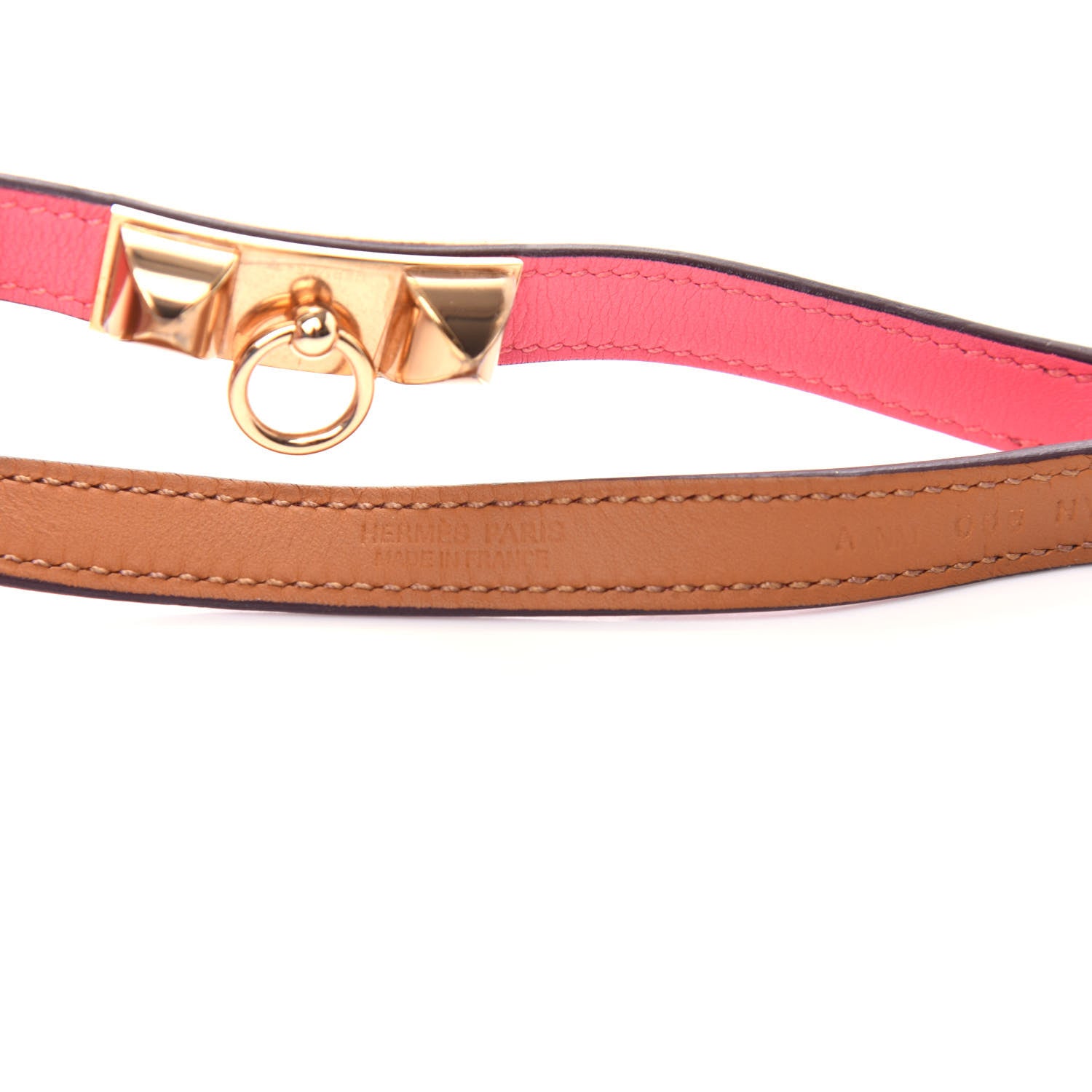 Hermes Swift Rivale Double Tour Bracelet XS Rose Azalee 5 of 6