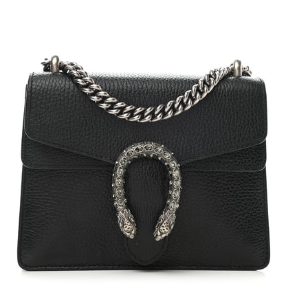 Gucci Calfskin Mini Dionysus Shoulder Bag Black 1 of 11