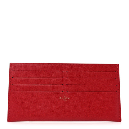 Louis Vuitton Calfskin Felicie Card Holder Insert Cherry 1 of 6