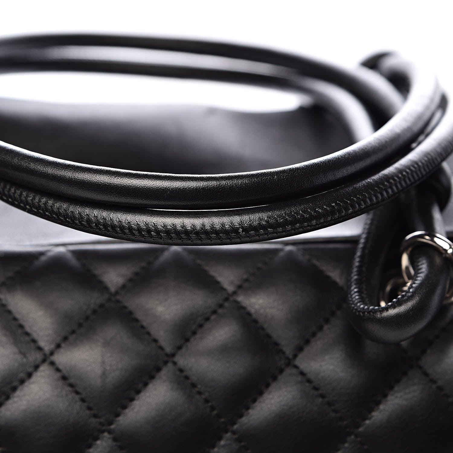 Chanel Calfskin Quilted Large Cambon Bag Black 8 of 18