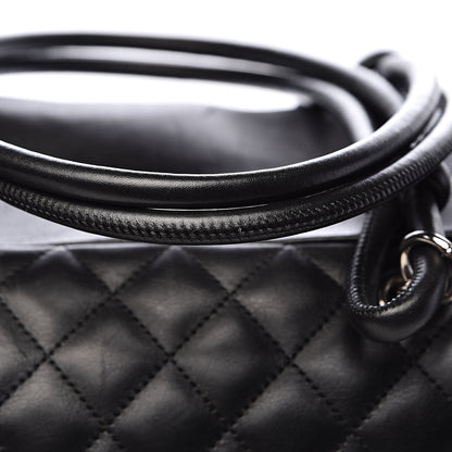 Chanel Calfskin Quilted Large Cambon Bag Black 8 of 18