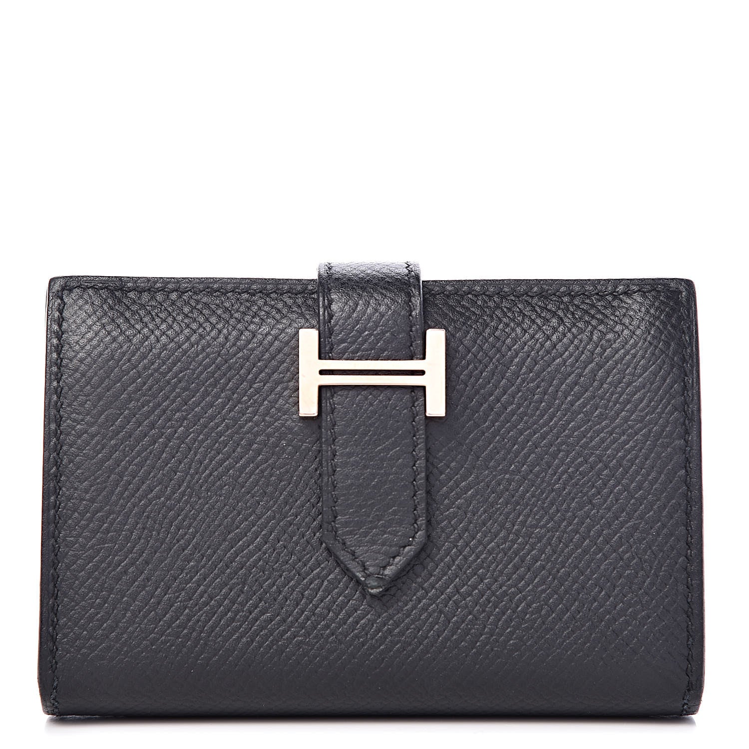 Hermes Epsom Bearn Card Holder Wallet Black 1 of 8