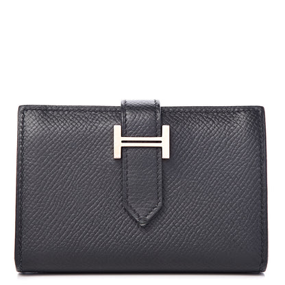 Hermes Epsom Bearn Card Holder Wallet Black 1 of 8
