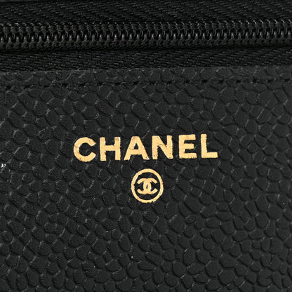 Chanel Caviar Quilted Wallet on Chain WOC Black 7 of 11