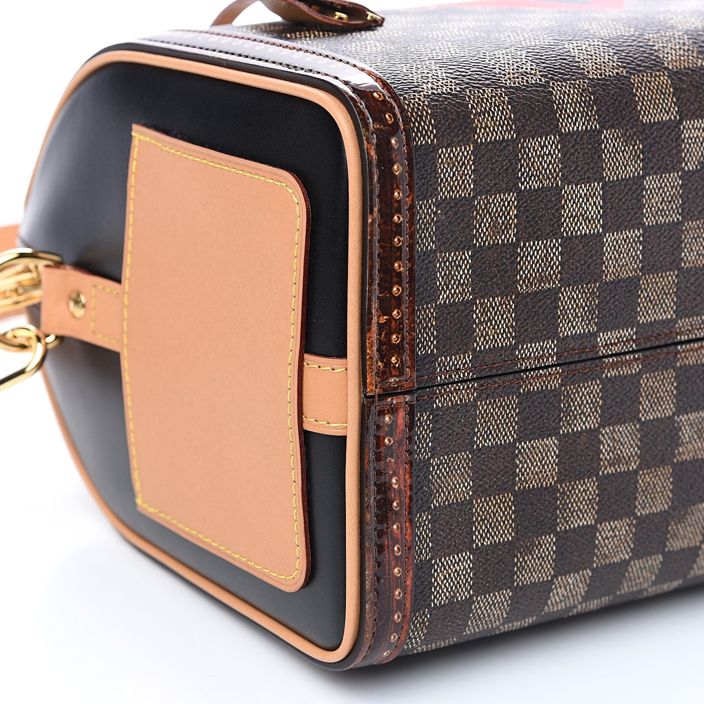 Transformed Damier Ebene Time Trunk Speedy Bandouliere 25 Black