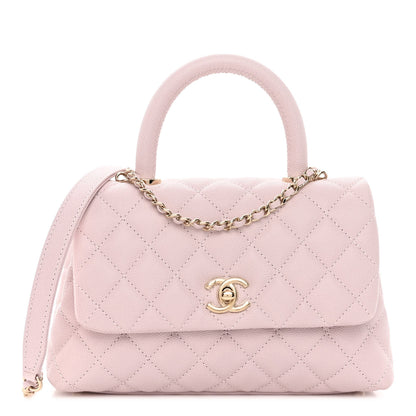 Chanel Caviar Quilted Mini Coco Handle Flap Lilas Lilac 1 of 9