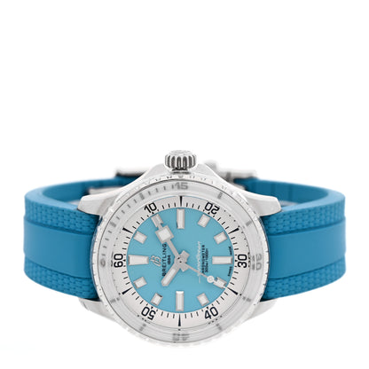 Breitling Stainless Steel Rubber 36mm Superocean II Automatic Watch Turquoise A17377211C1S1 2 of 5