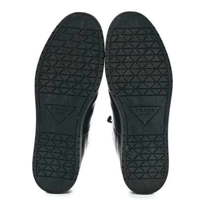 Prada Vitello Rois Metal Triangle Logo Mens Downtown Low Top Sneakers 11 Black 5 of 9