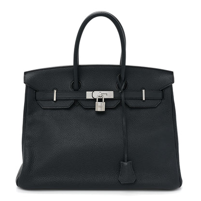 Hermes Togo Birkin 35 Bleu Obscur 1 of 12