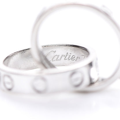 Cartier 18K White Gold Interlocking LOVE Necklace 4 of 7