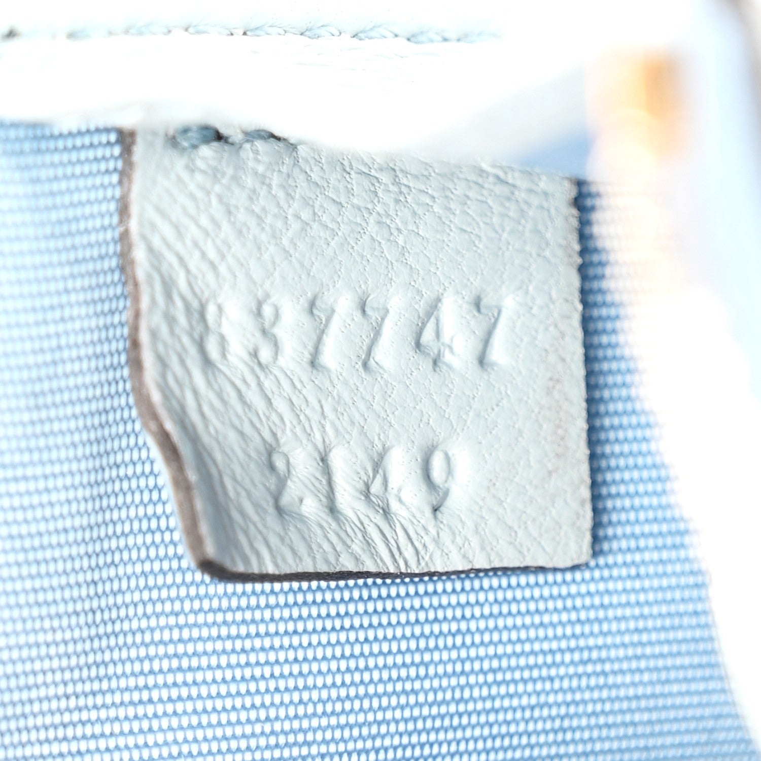 Gucci Lambskin Matelasse GG Marmont Zip Key Pouch Light Blue 7 of 7