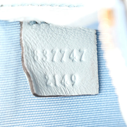 Gucci Lambskin Matelasse GG Marmont Zip Key Pouch Light Blue 7 of 7