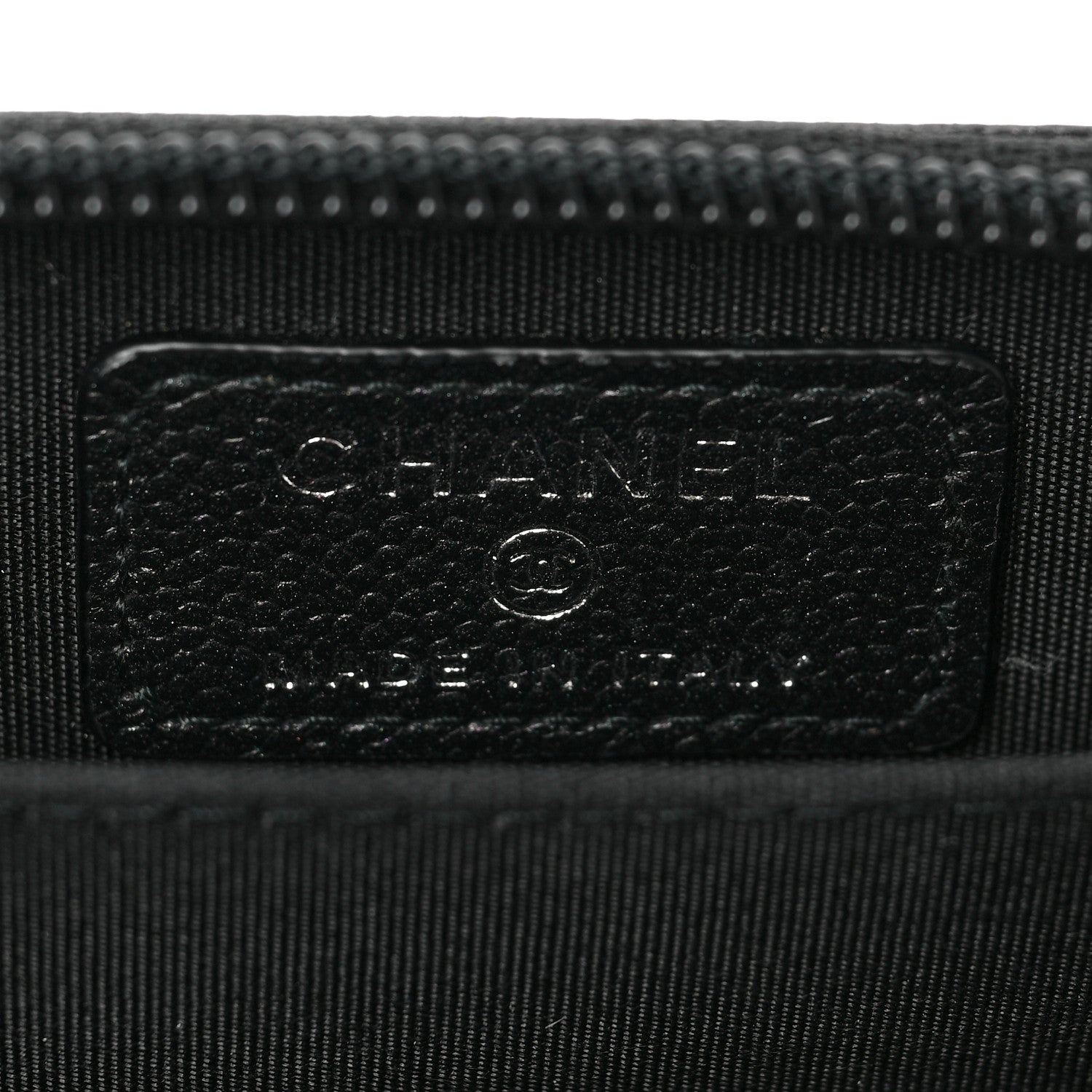 Chanel Caviar Quilted Boy Zip Around Coin Purse Wallet So Black 6 of 7