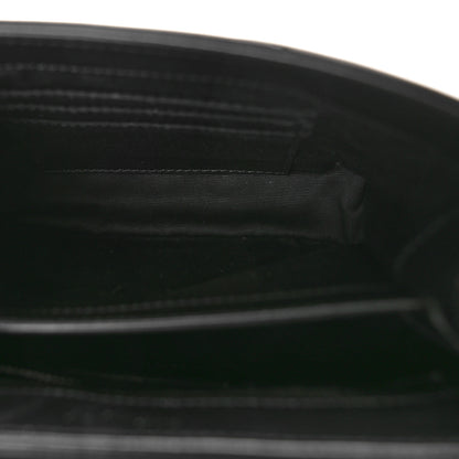 Saint Laurent Calfskin Y Quilted Monogram Monochrome Toy Loulou Crossbody Bag Black 5 of 8