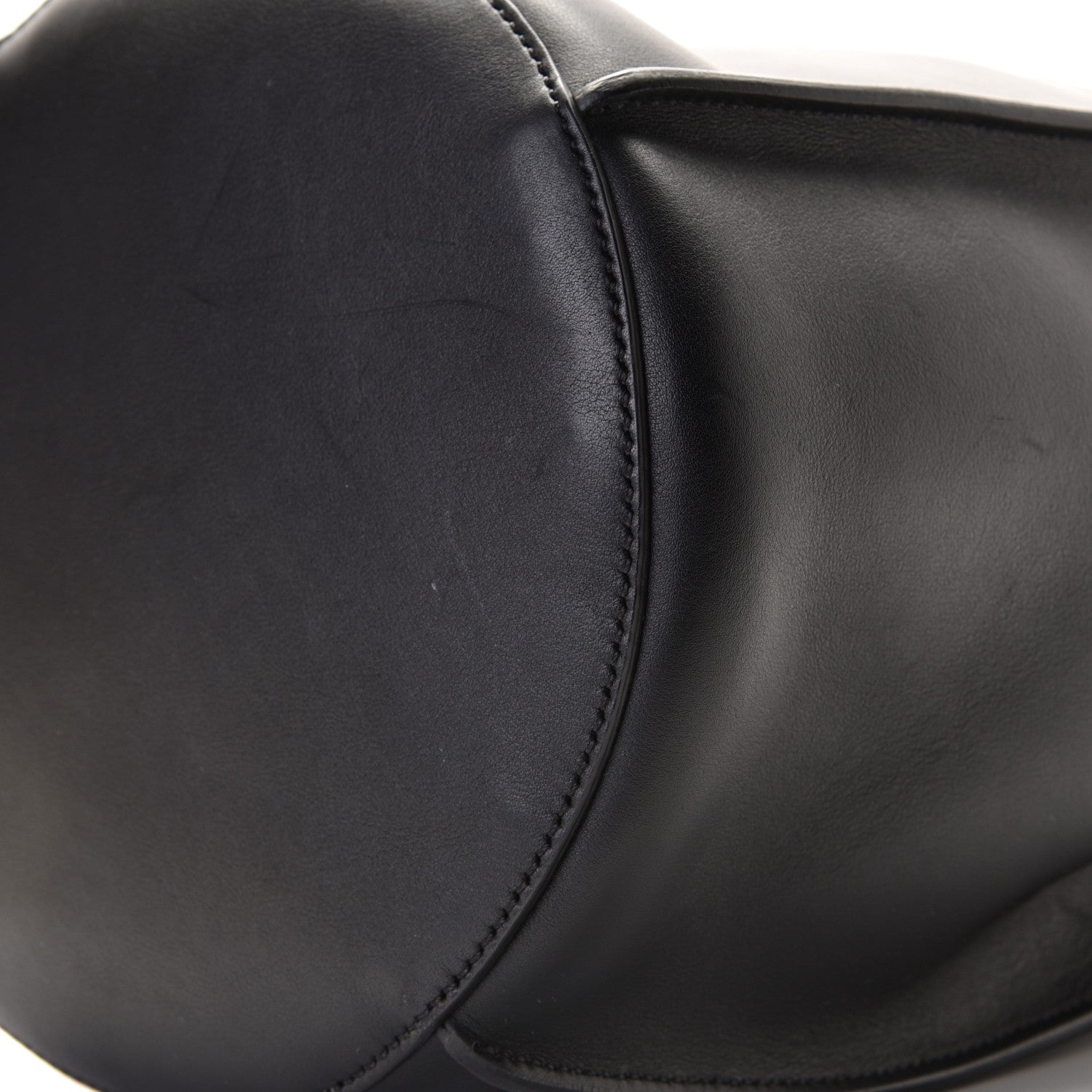 Celine Smooth Calfskin Long Strap Big Bucket Bag Black 8 of 8