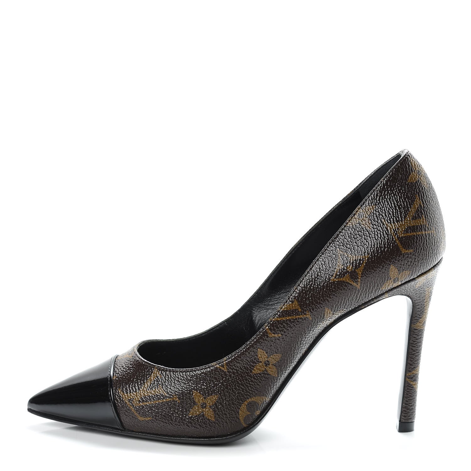 Louis Vuitton Monogram Cherie Pumps 36.5 Black 1 of 8