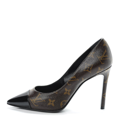 Louis Vuitton Monogram Cherie Pumps 36.5 Black 1 of 8