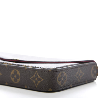 Louis Vuitton Monogram Pochette Felicie Chain Wallet Fuchsia 8 of 9