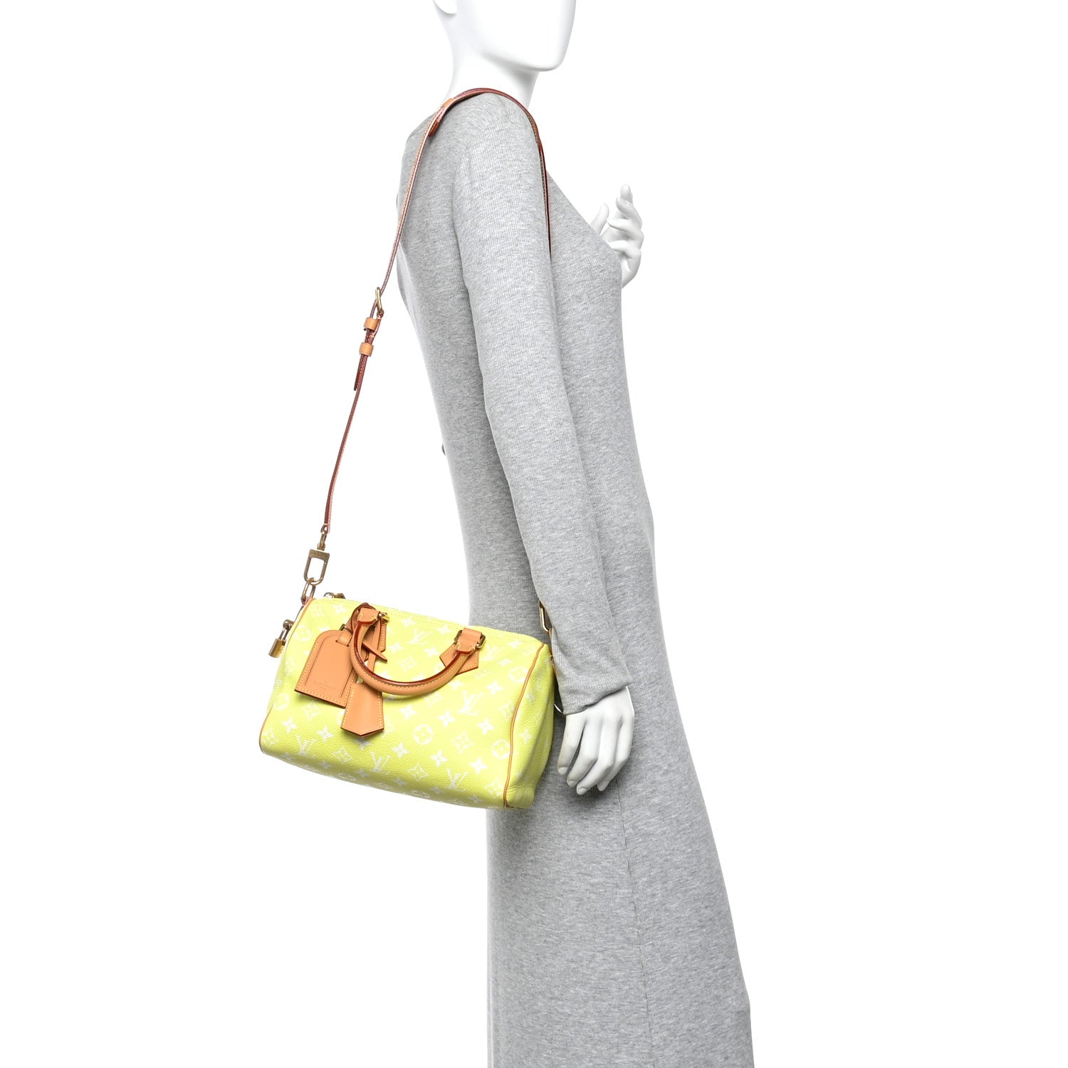 Louis Vuitton Calfskin Monogram Speedy P9 Bandouliere 25 Lemonade