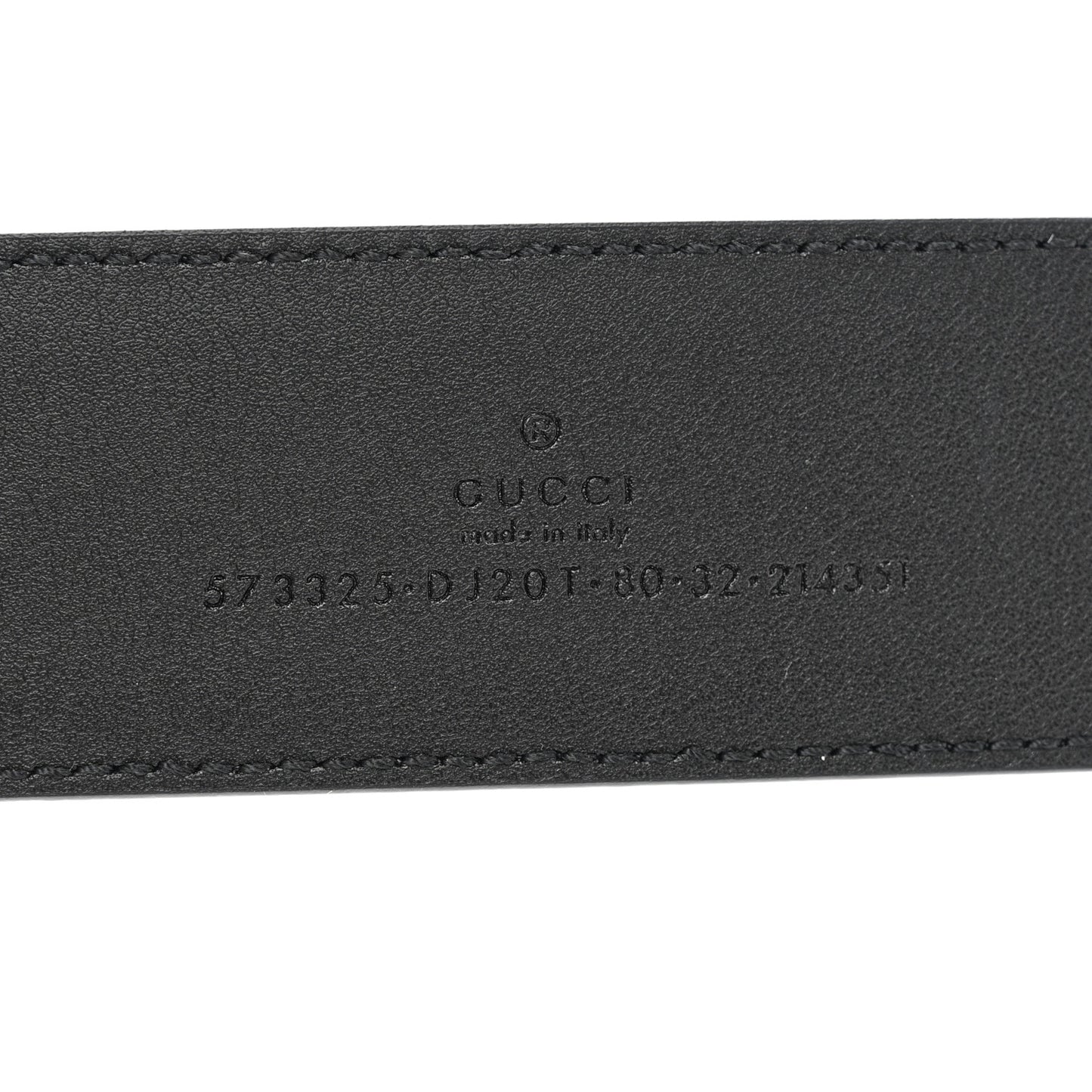 Textured Dollar Calfskin 40mm Belt 80 32 Black