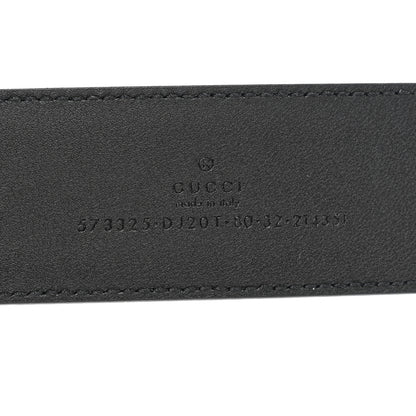Gucci Textured Dollar Calfskin 40mm Belt 80 32 Black 3 of 6