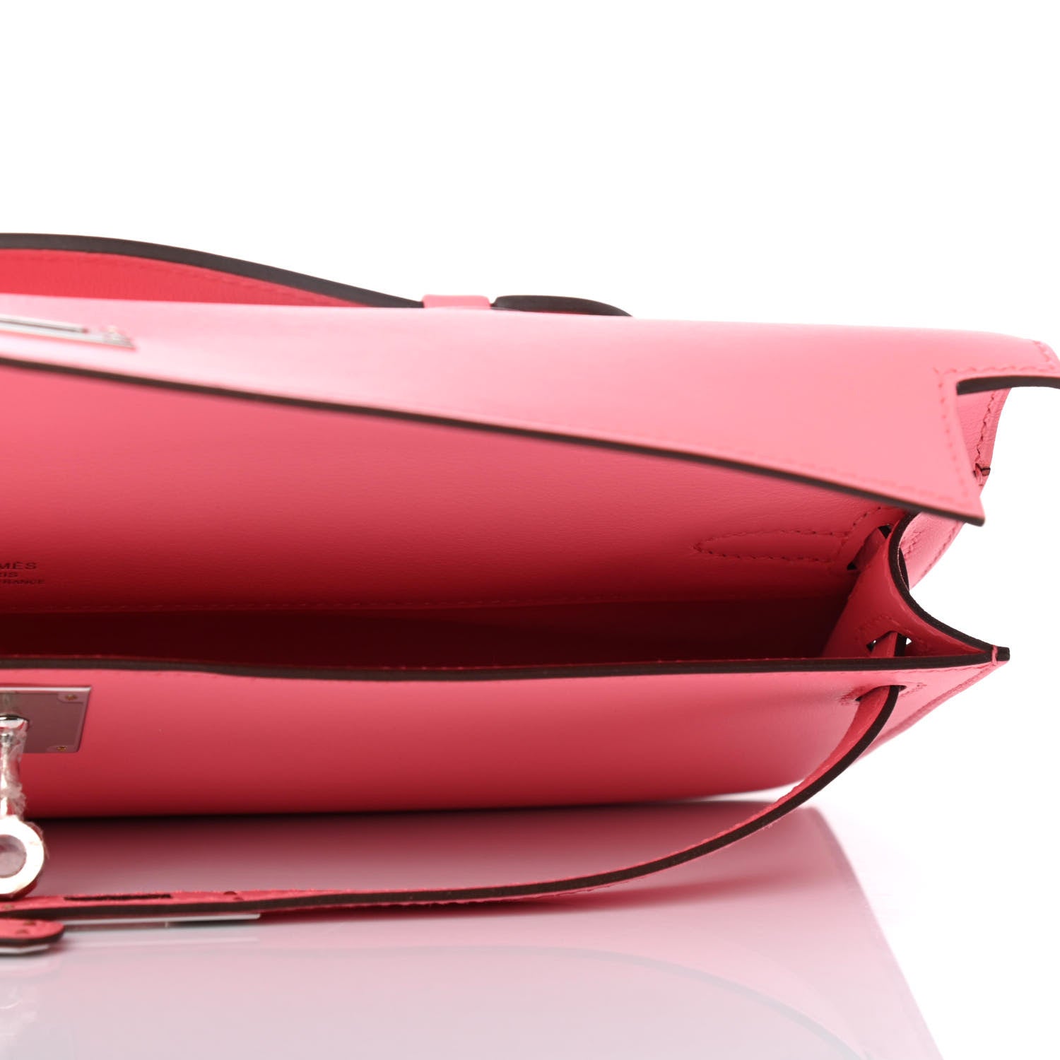 Hermes Swift Kelly Cut Clutch Pochette Rose D'Ete 4 of 4
