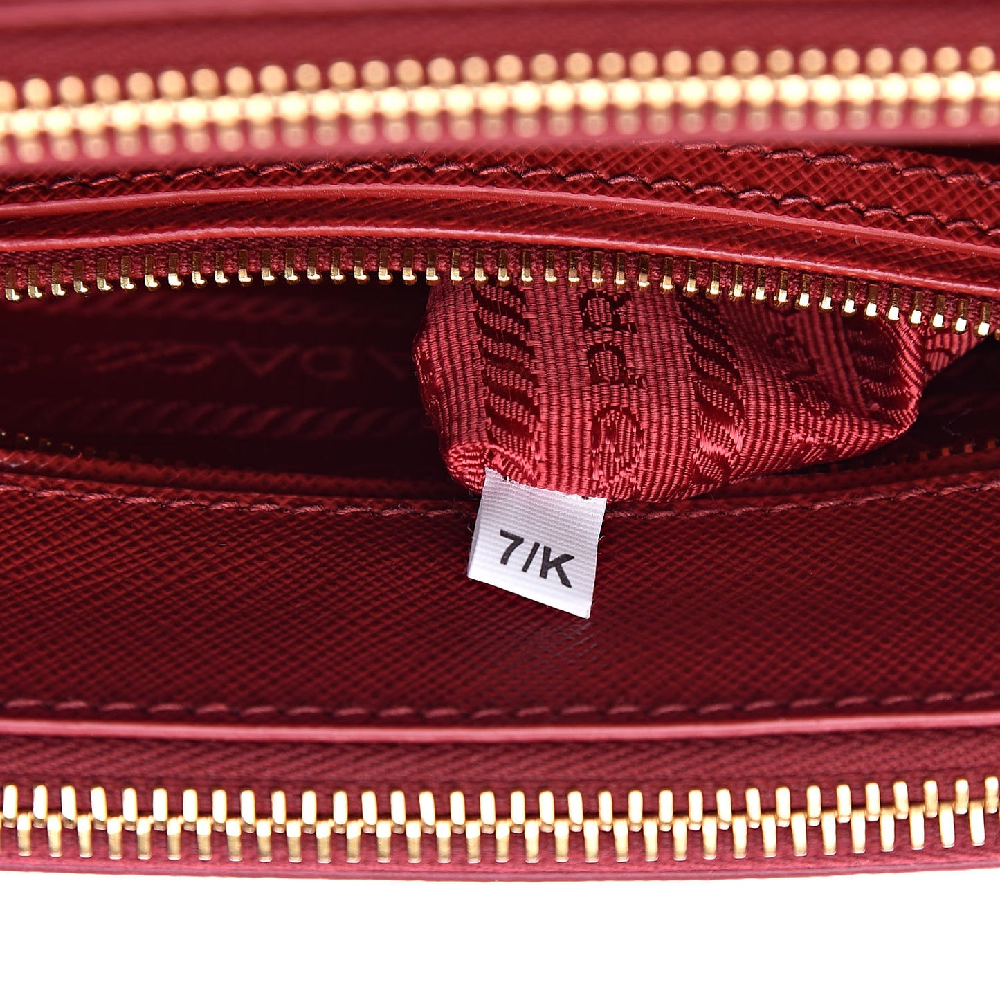 Saffiano Lux Mini Galleria Double Zip Tote Fuoco