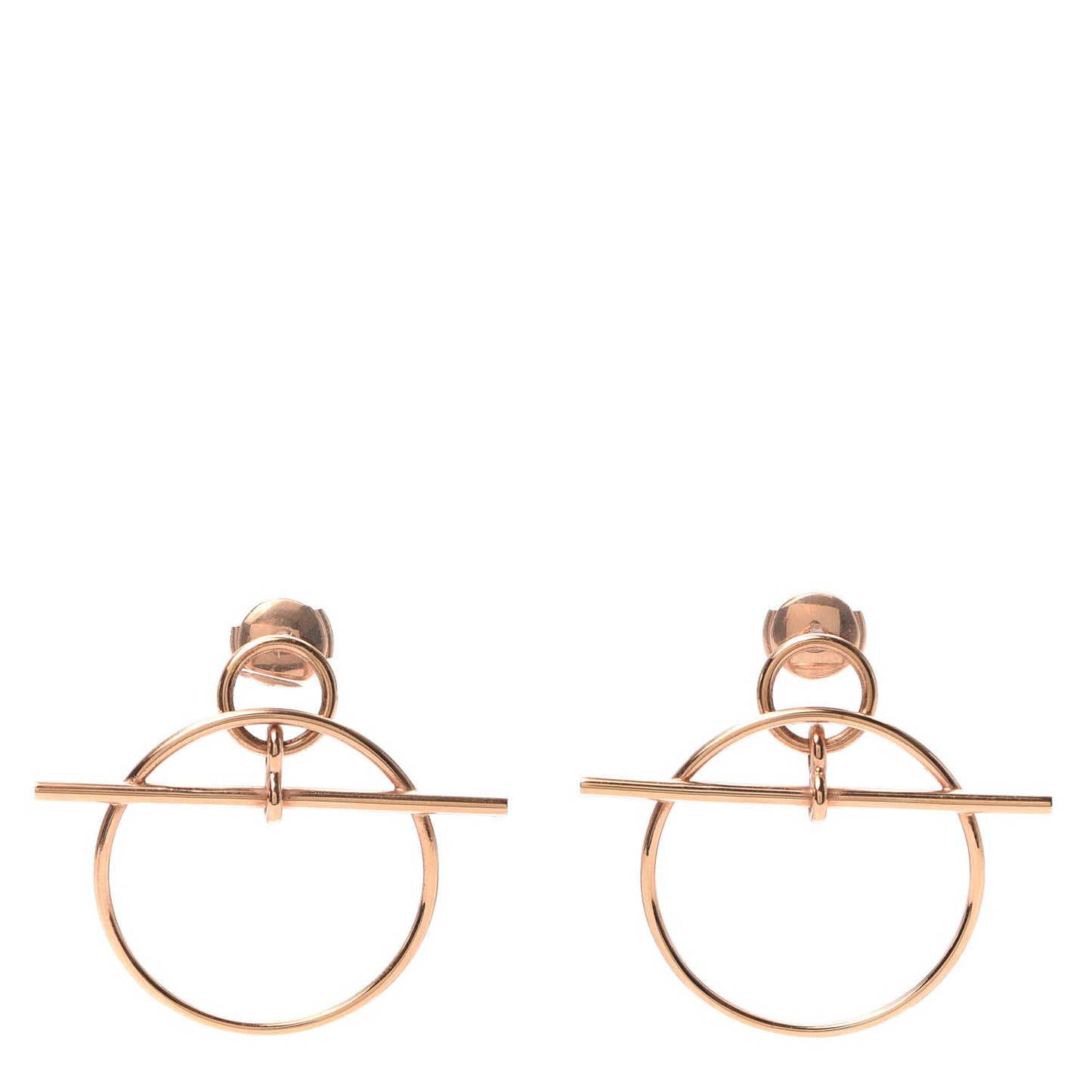 18K Rose Gold PM Loop Earrings