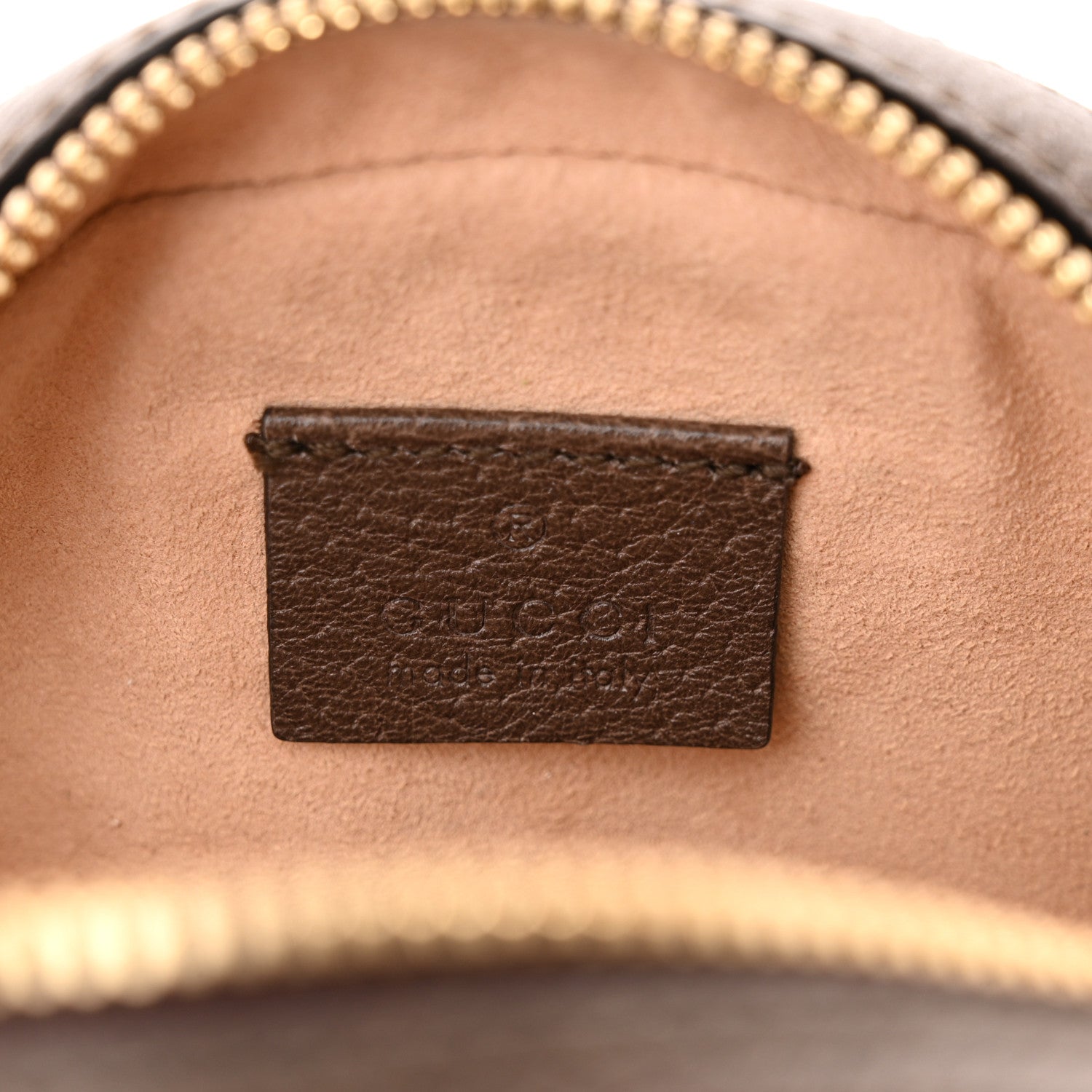 Gucci GG Supreme Monogram Web Mini Ophidia Round Shoulder Bag Brown 6 of 12