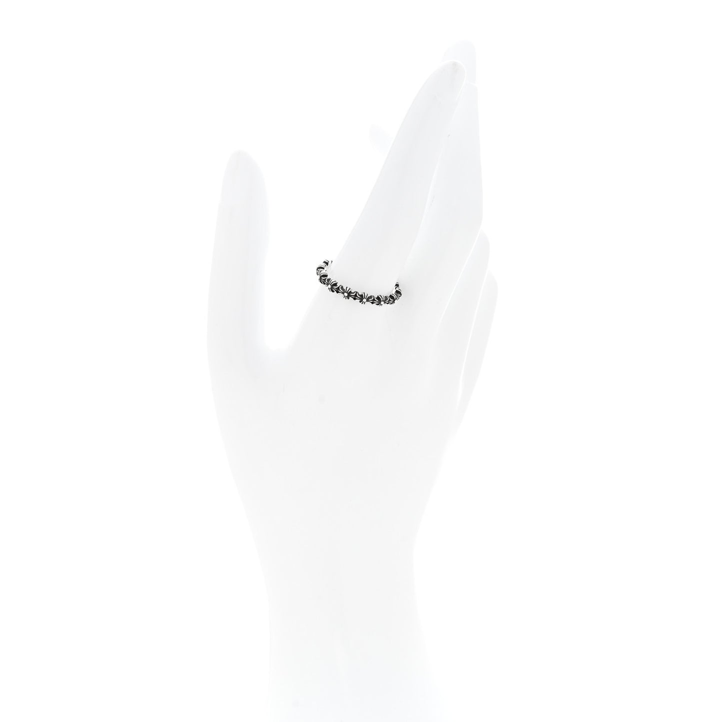 Sterling Silver Tiny E Plus Band Ring 63 10.25