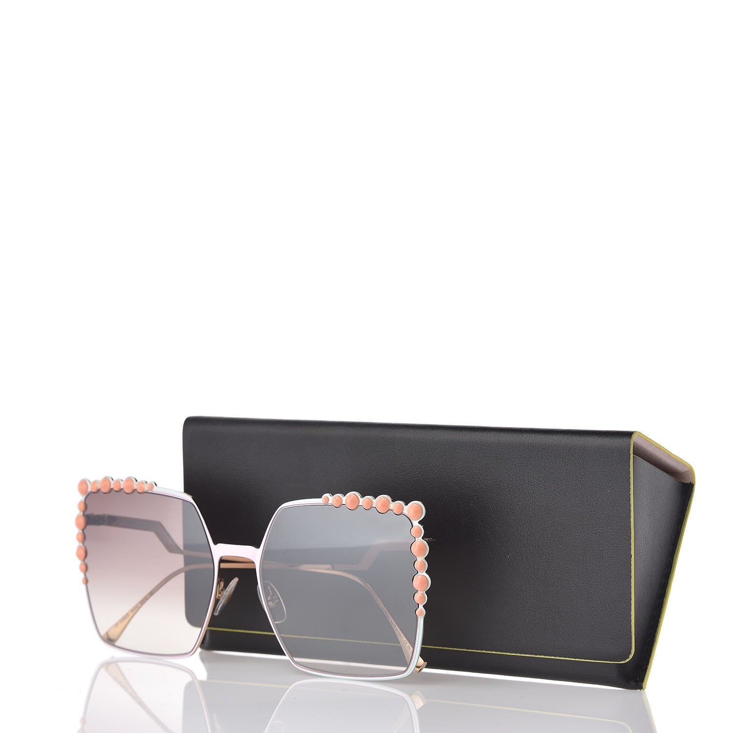 Fendi Square Dots Sunglasses FF 0259/S Gold 7 of 7