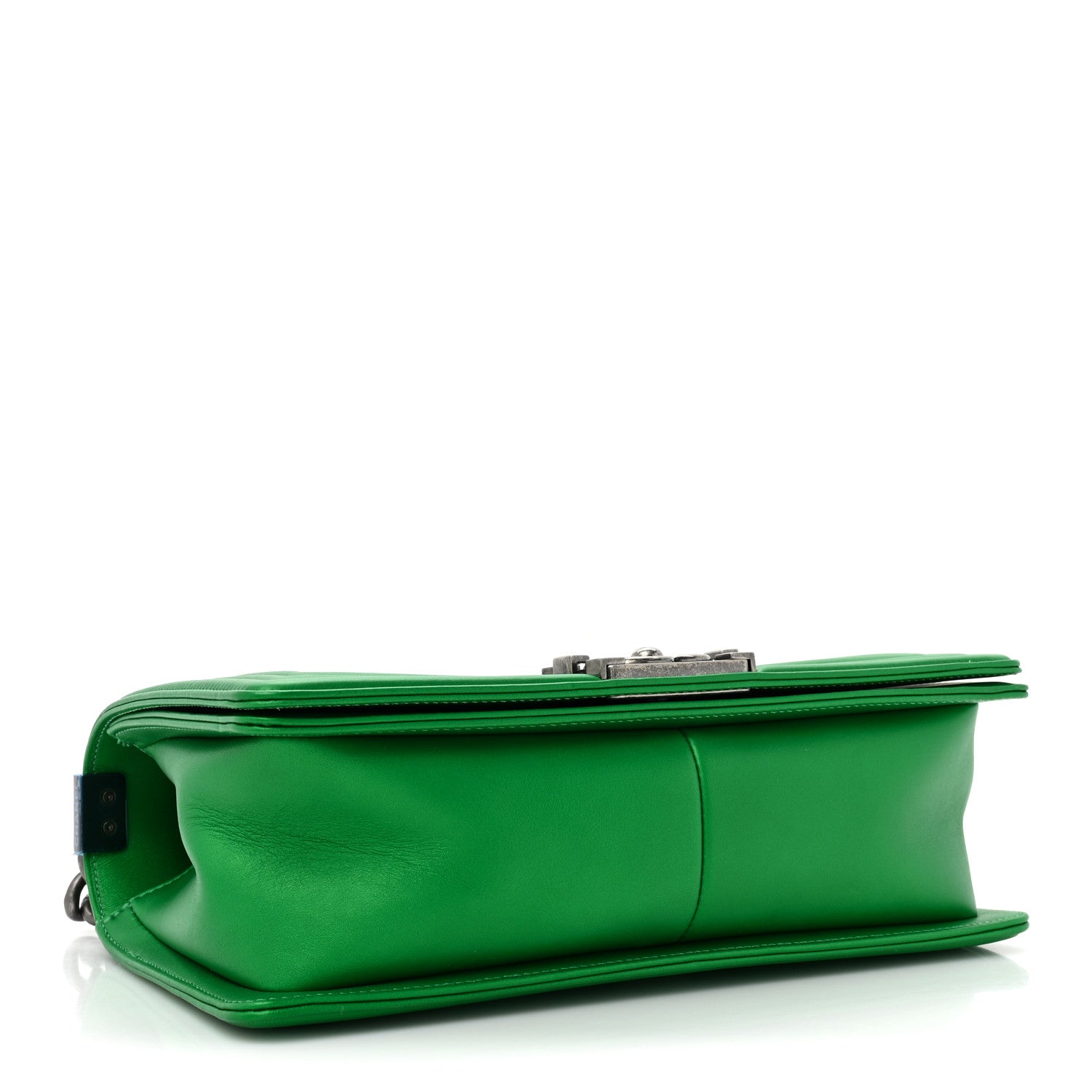 Chanel Metallic Calfskin Quilted Medium Boy Flap Green 4 of 10