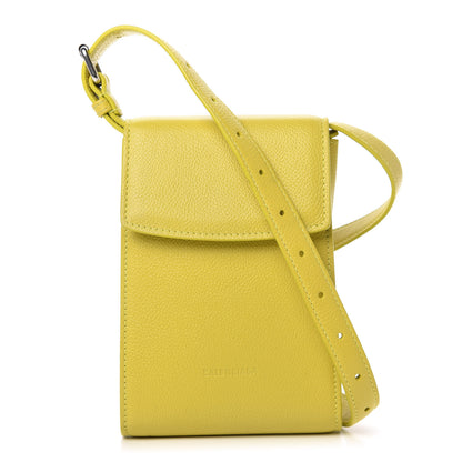Balenciaga Calfskin Phone Holder Bag Lime 1 of 9