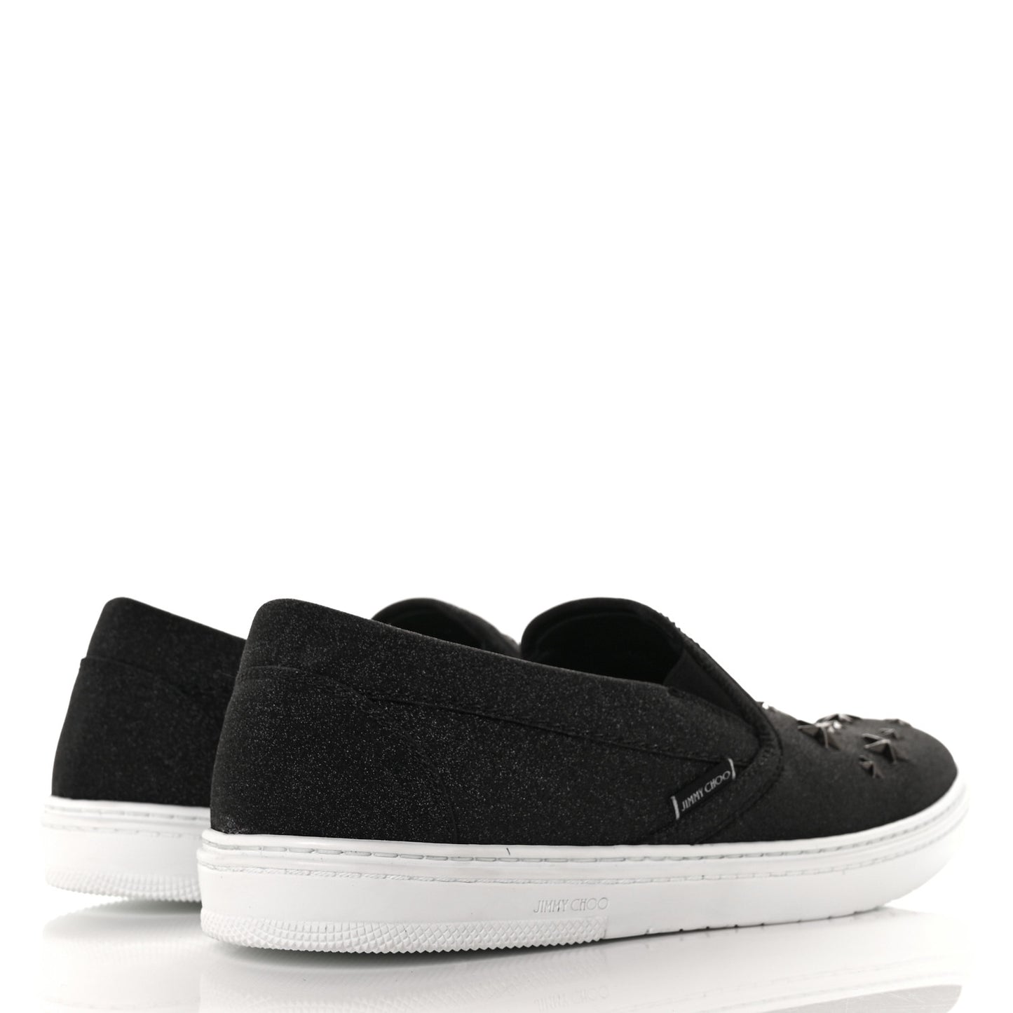 Fine Glitter Suede Mens Grove Sneakers 43 Black