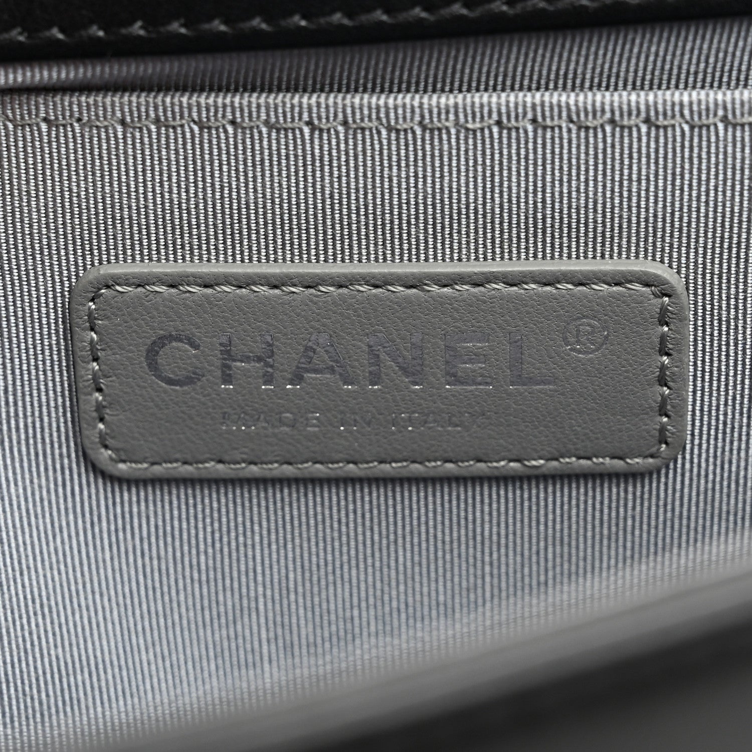 Chanel Calfskin Chevron Quilted Medium Boy Flap Black 6 of 10