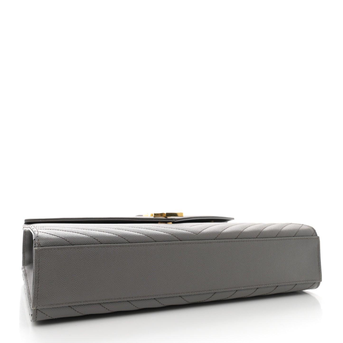 Grain De Poudre Matelasse Chevron Large Monogram Satchel Earth