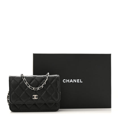 Chanel Caviar Quilted Mini Wallet On Chain WOC Black 12 of 12