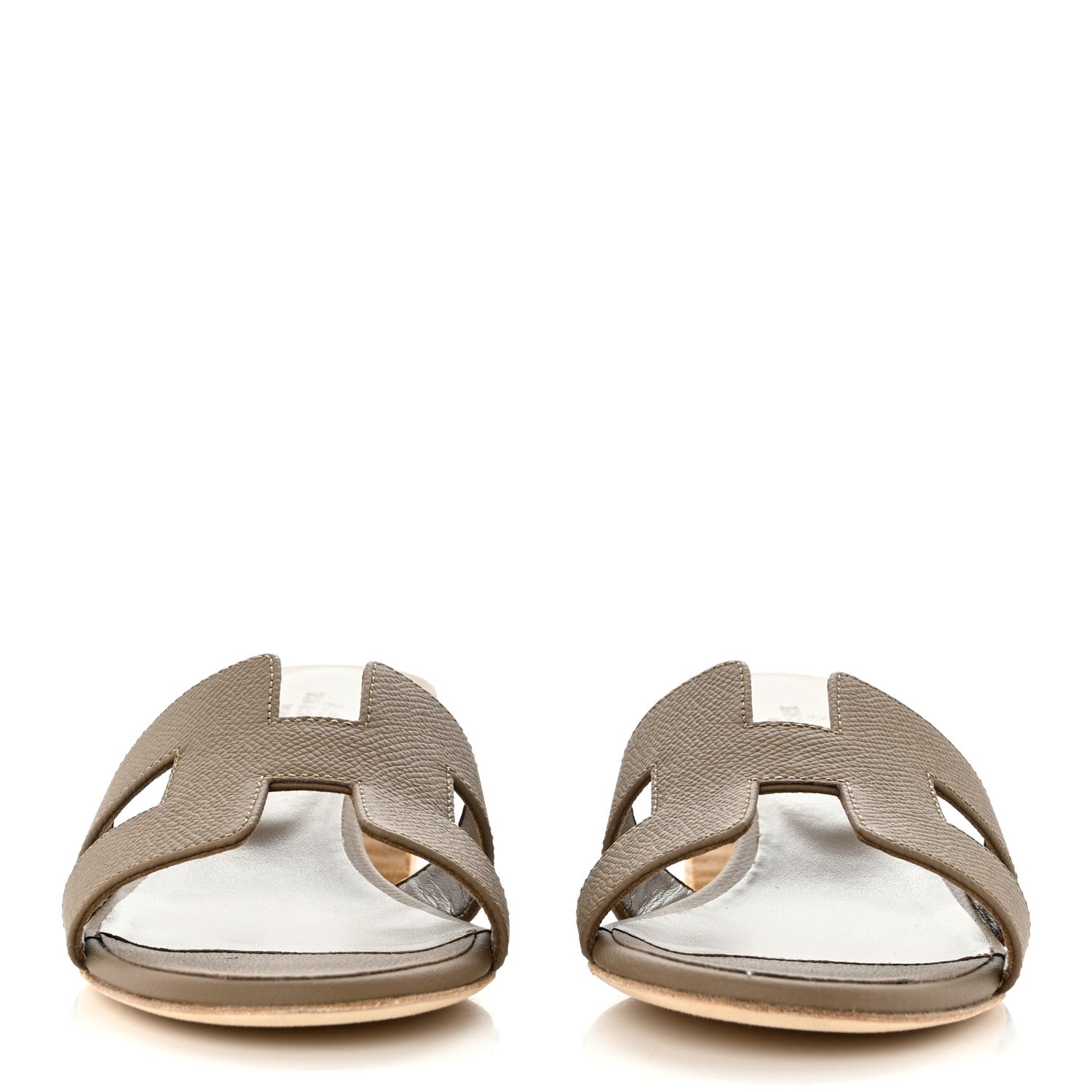 Hermes Epsom Oasis Sandals 38 Etoupe 2 of 9