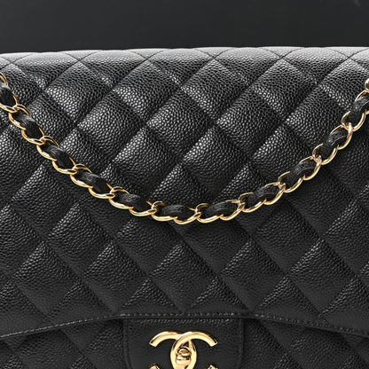 Chanel Caviar Quilted Maxi Double Flap Black 8 of 11