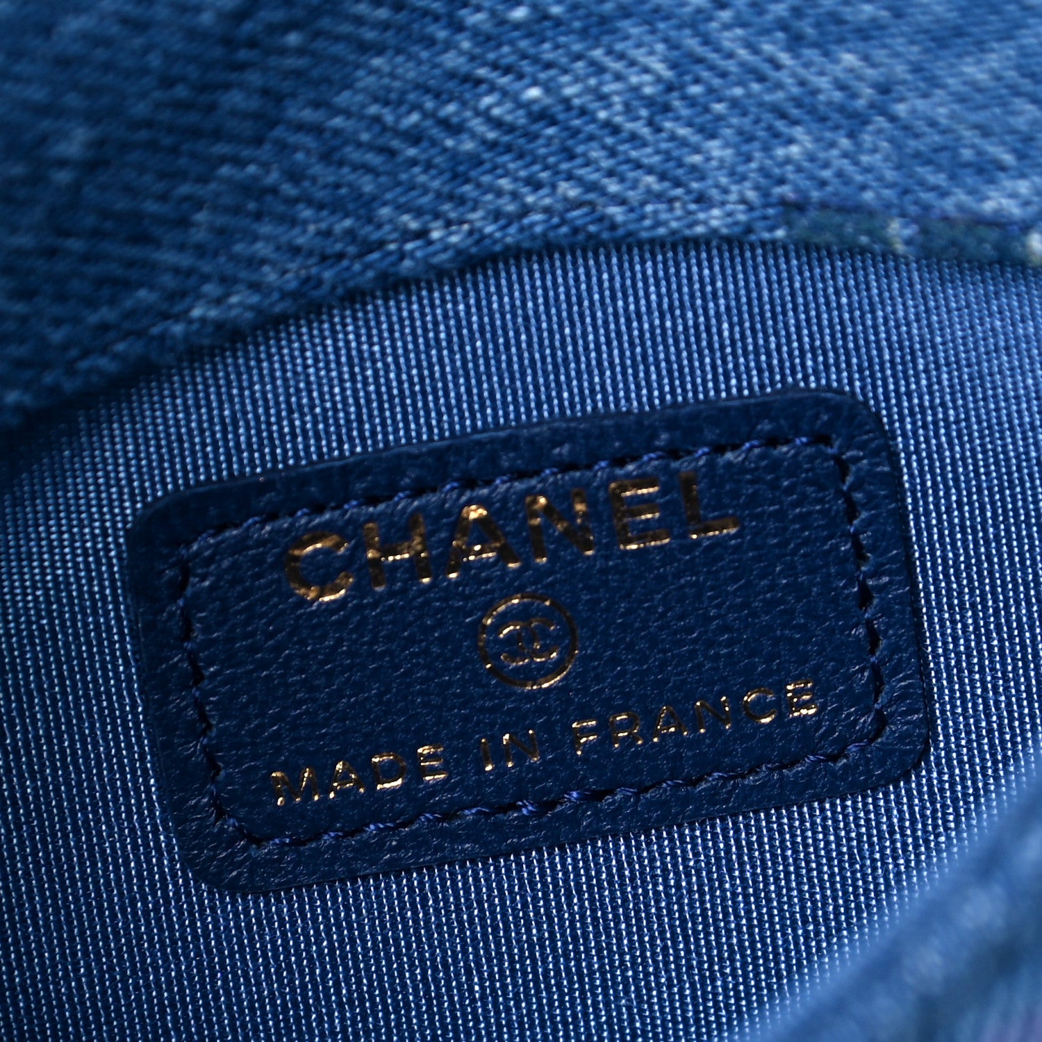 Chanel Denim Quilted Denim Mood Clutch With Chain Blue Multicolor 6 of 9