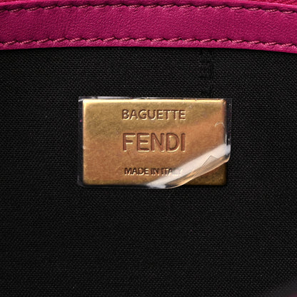 Fendi Nappa FF 1974 Embossed Baguette Ciclamino Pilar 6 of 11